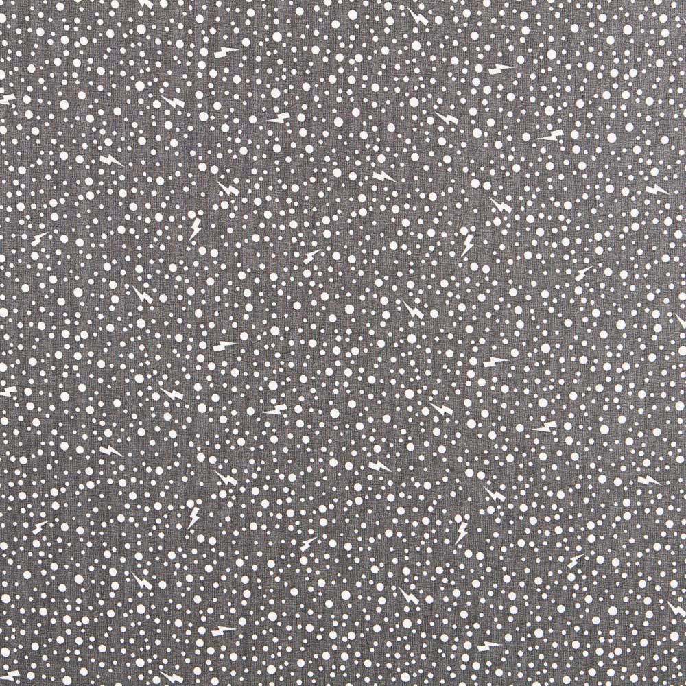 Mousseline Flash Pois Noir - Ribes y Casals