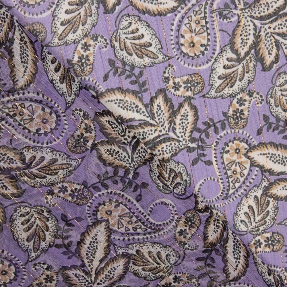 Gaze Lurex Cachemire Mauve - Ribes y Casals