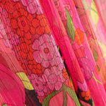 Mousseline Fleur Lurex Maxi Fuchsia - Ribes y Casals