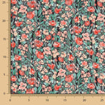 Chiffon floral rayé avec Lurex - Ribes y Casals