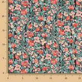 Chiffon floral rayé avec Lurex - Ribes y Casals