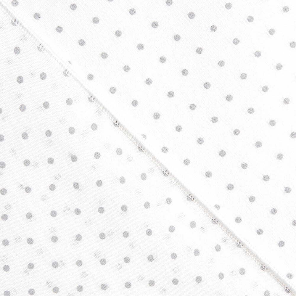 Voilage Plumeti Etamin Floqué Gris - Ribes y Casals