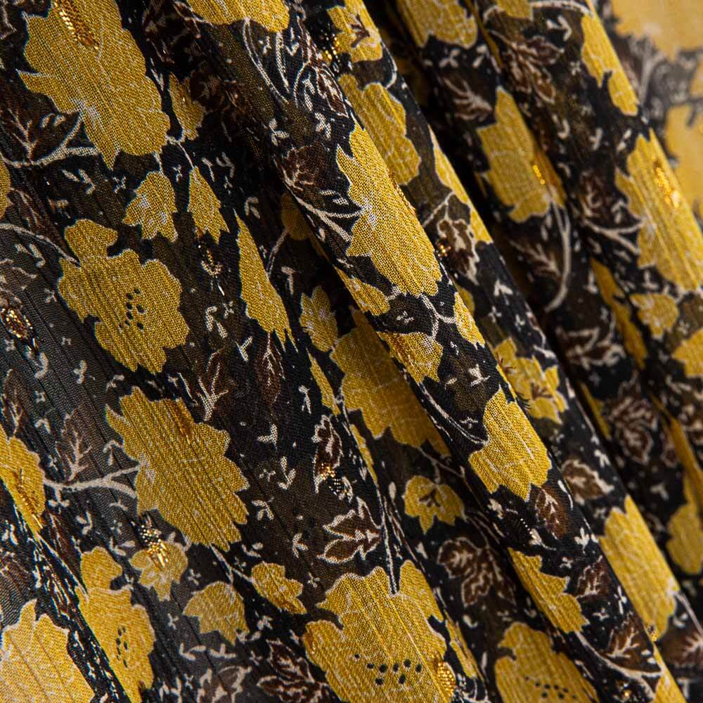 Gaze Bambula Gaze Lurex Adira Moutarde - Ribes y Casals