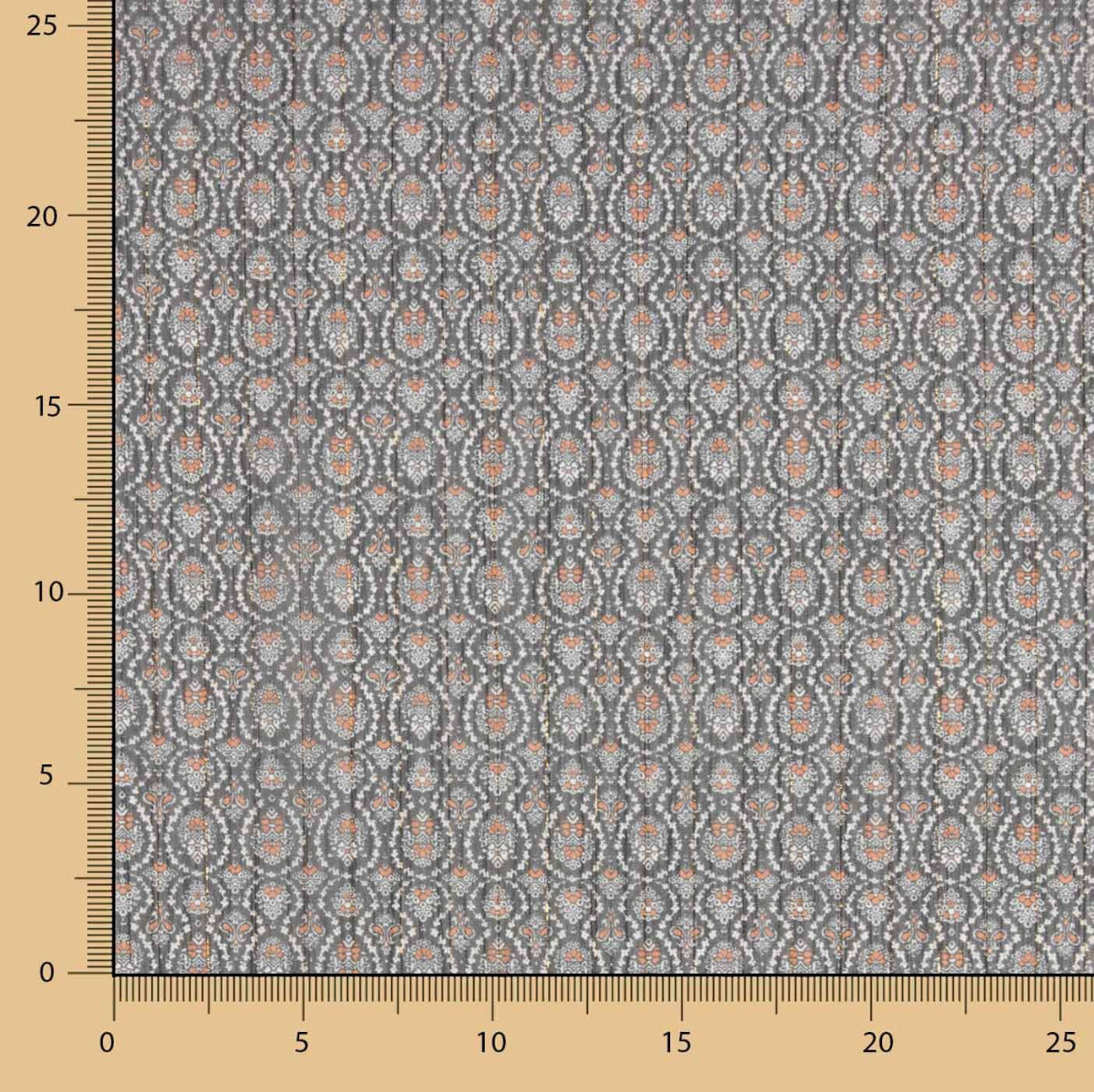 Gaze Lurex Géométrique Grise - Ribes y Casals