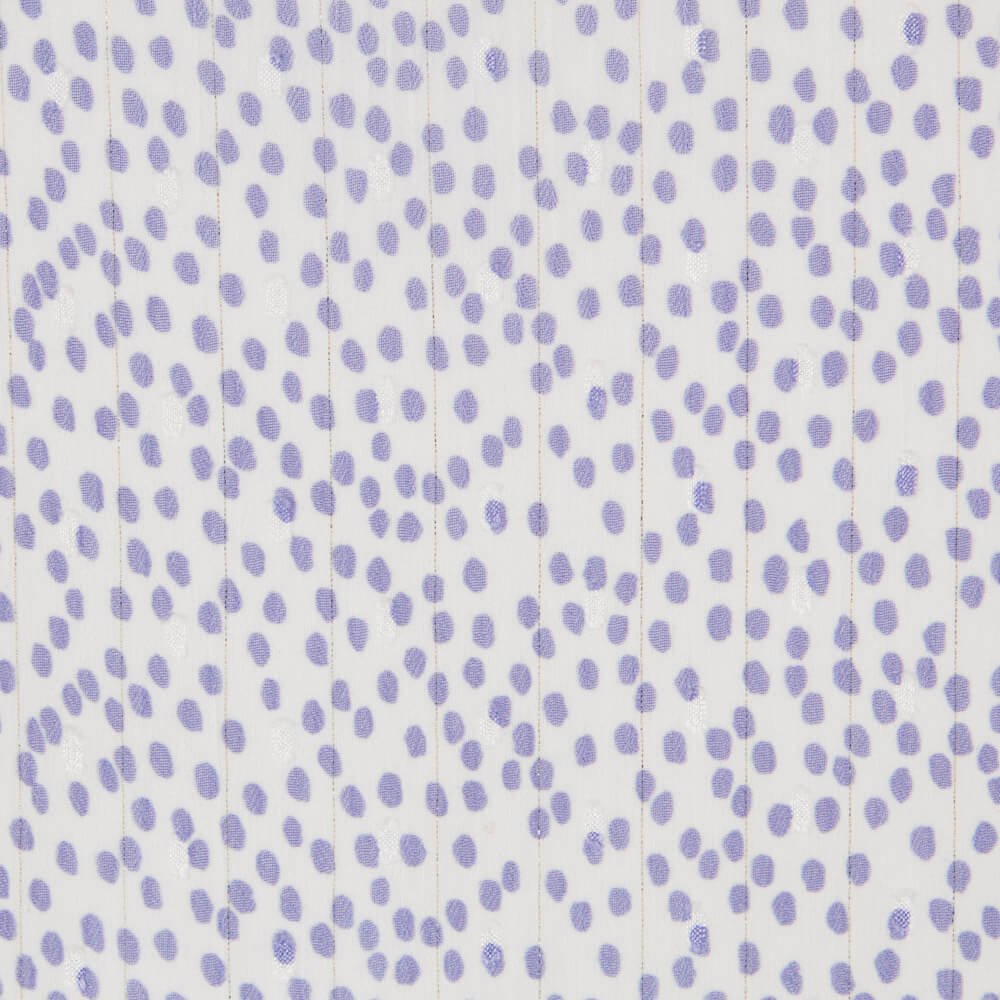 Gaze Soie Lurex Pois Mauve - Ribes y Casals