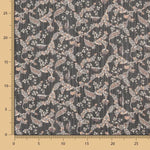 Mousseline Lurex Fleurie Noire - Ribes y Casals