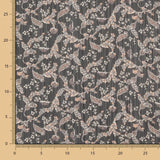 Mousseline Lurex Fleurie Noire - Ribes y Casals