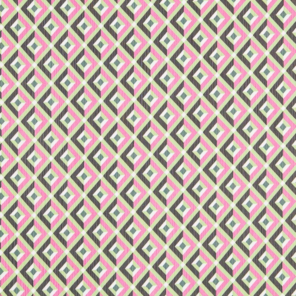 Gaze Polyester Géo Fuchsia - Ribes y Casals