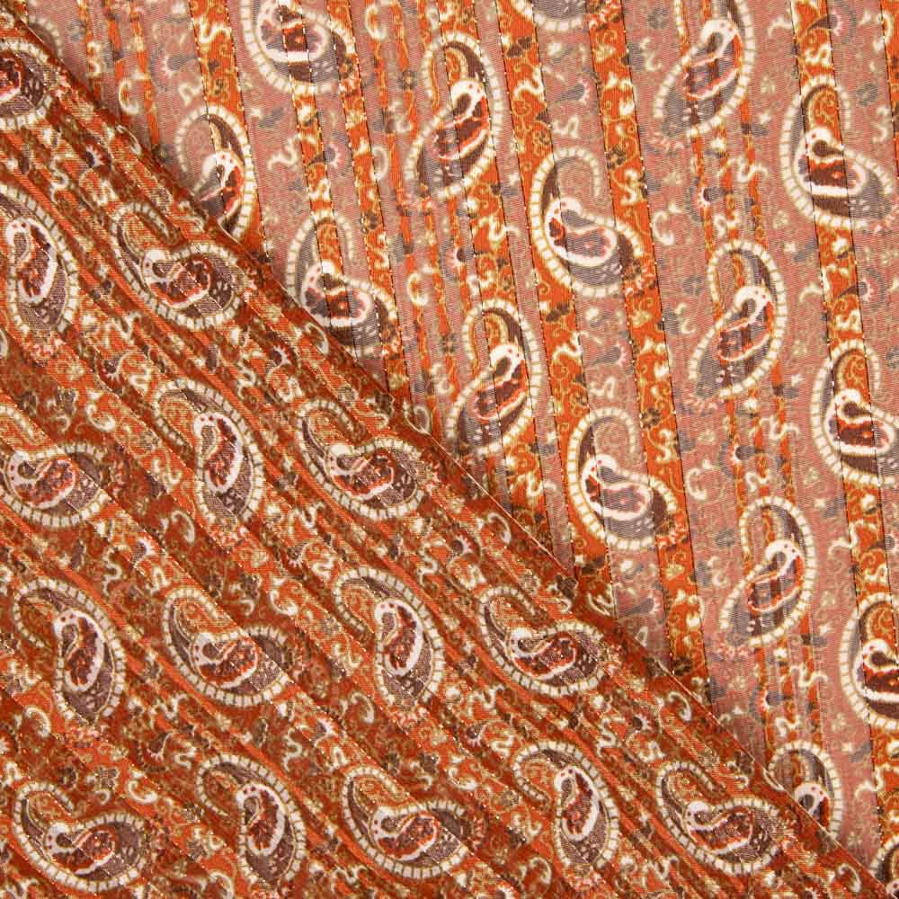 Gaze Satin Lurex Cachemire Caldera - Ribes y Casals