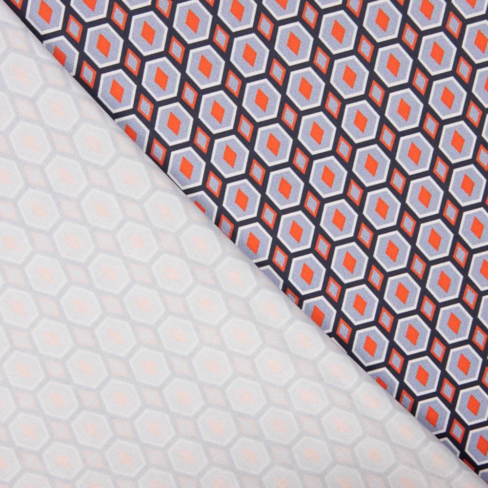 Maille Géo Lycra Mauve - Ribes y Casals