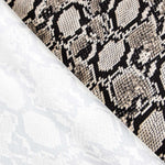 Georgette Animal Print Serpent Cuivre - Ribes y Casals