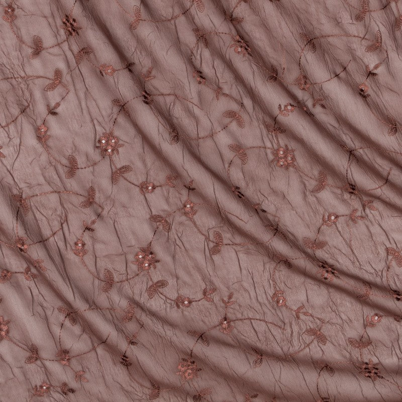 Georgette Crush Marron Brodée - Ribes y Casals