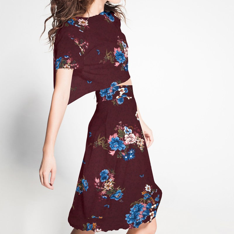 Georgette Fleurs Grenat - Ribes y Casals