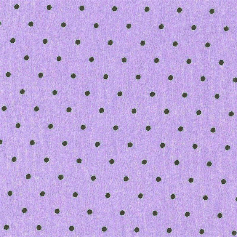Georgette Pois Mauve Noir - Ribes y Casals