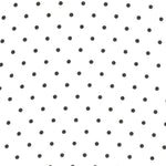 Georgette Pois Noir Fond Blanc - Ribes y Casals
