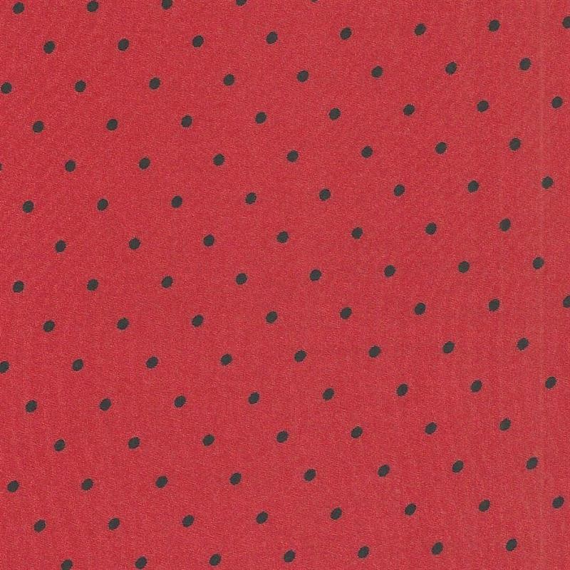 Georgette Pois Rouge Noir - Ribes y Casals