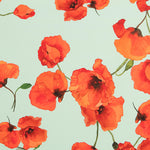 Georgette Coquelictos Vert D&#39;eau - Ribes y Casals