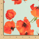 Georgette Coquelictos Vert D&#39;eau - Ribes y Casals