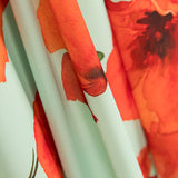 Georgette Coquelictos Vert D&#39;eau - Ribes y Casals