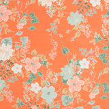 Georgette Floral Orange - Ribes y Casals