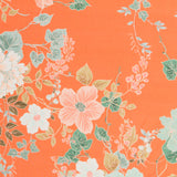 Georgette Floral Orange - Ribes y Casals