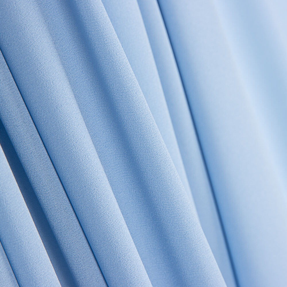 Tissu Georgette Polyester Bleu Clair - Ribes y Casals