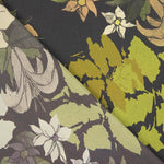 Georgette Polyester Fleurs Vert - Ribes y Casals