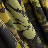 Georgette Polyester Fleurs Vert - Ribes y Casals