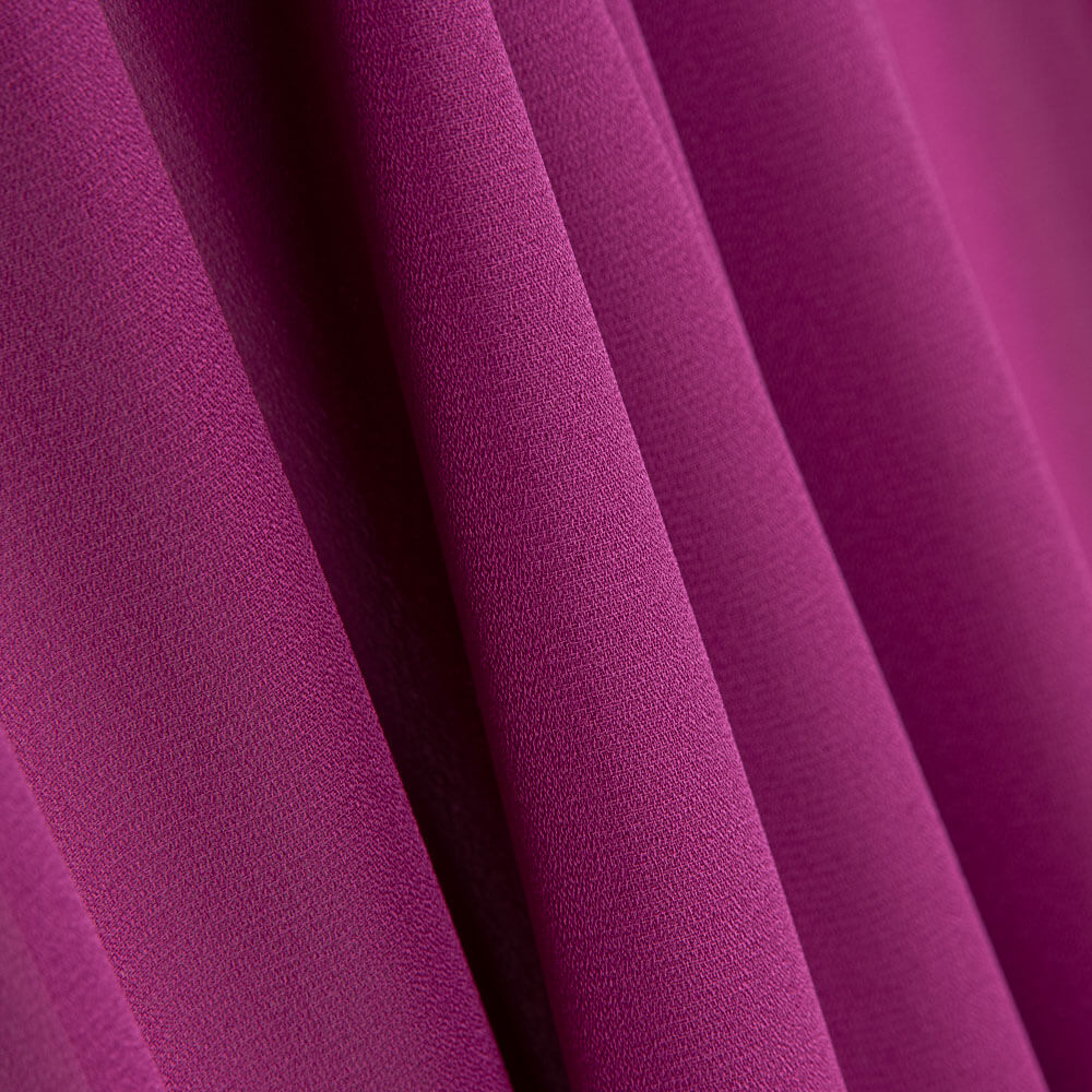 Tissu Georgette Polyester Fuchsia - Ribes y Casals