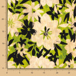 Hanoi Polyester Georgette Vert Citron - Ribes y Casals