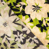 Hanoi Polyester Georgette Vert Citron - Ribes y Casals