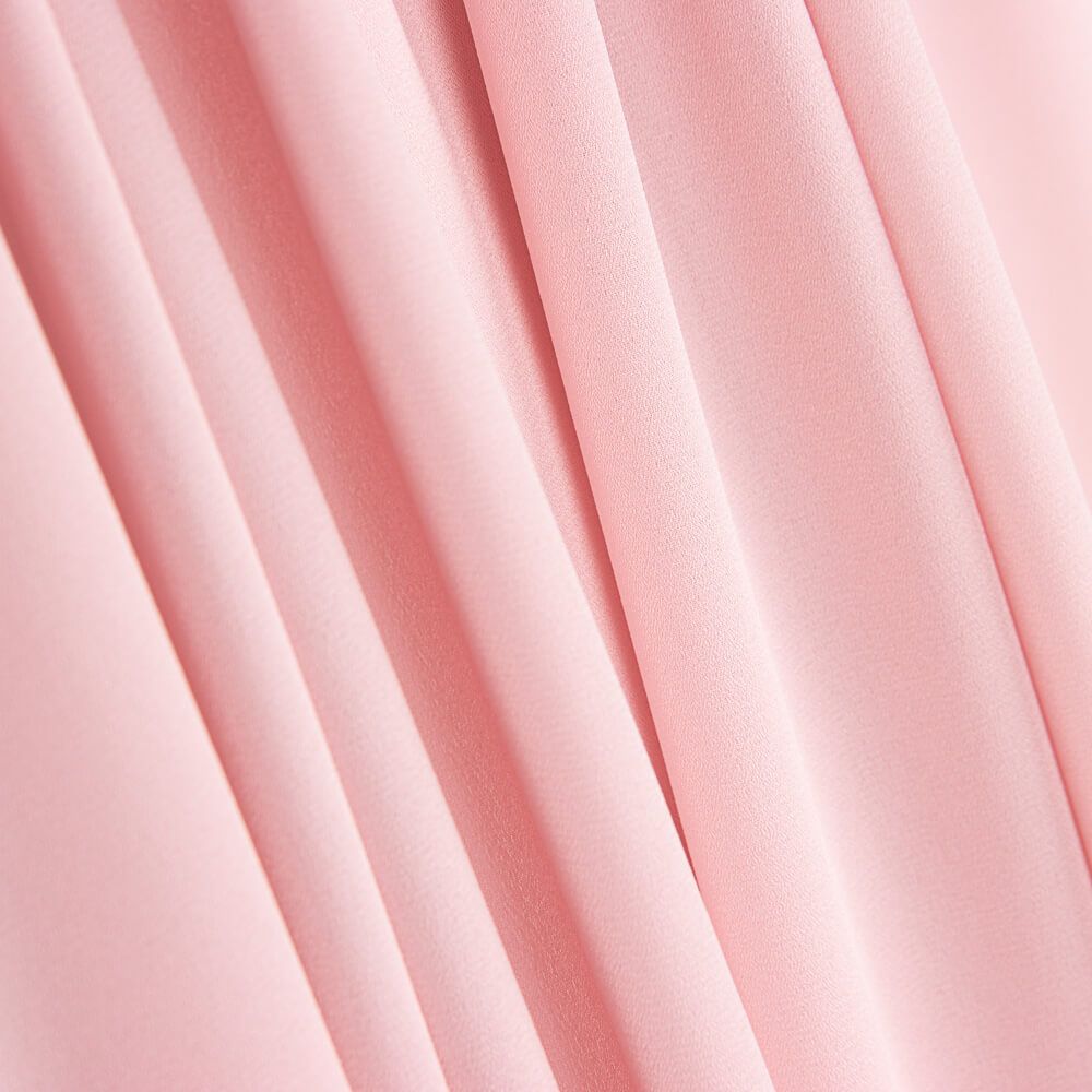 Georgette Polyester Rose Clair - Ribes y Casals