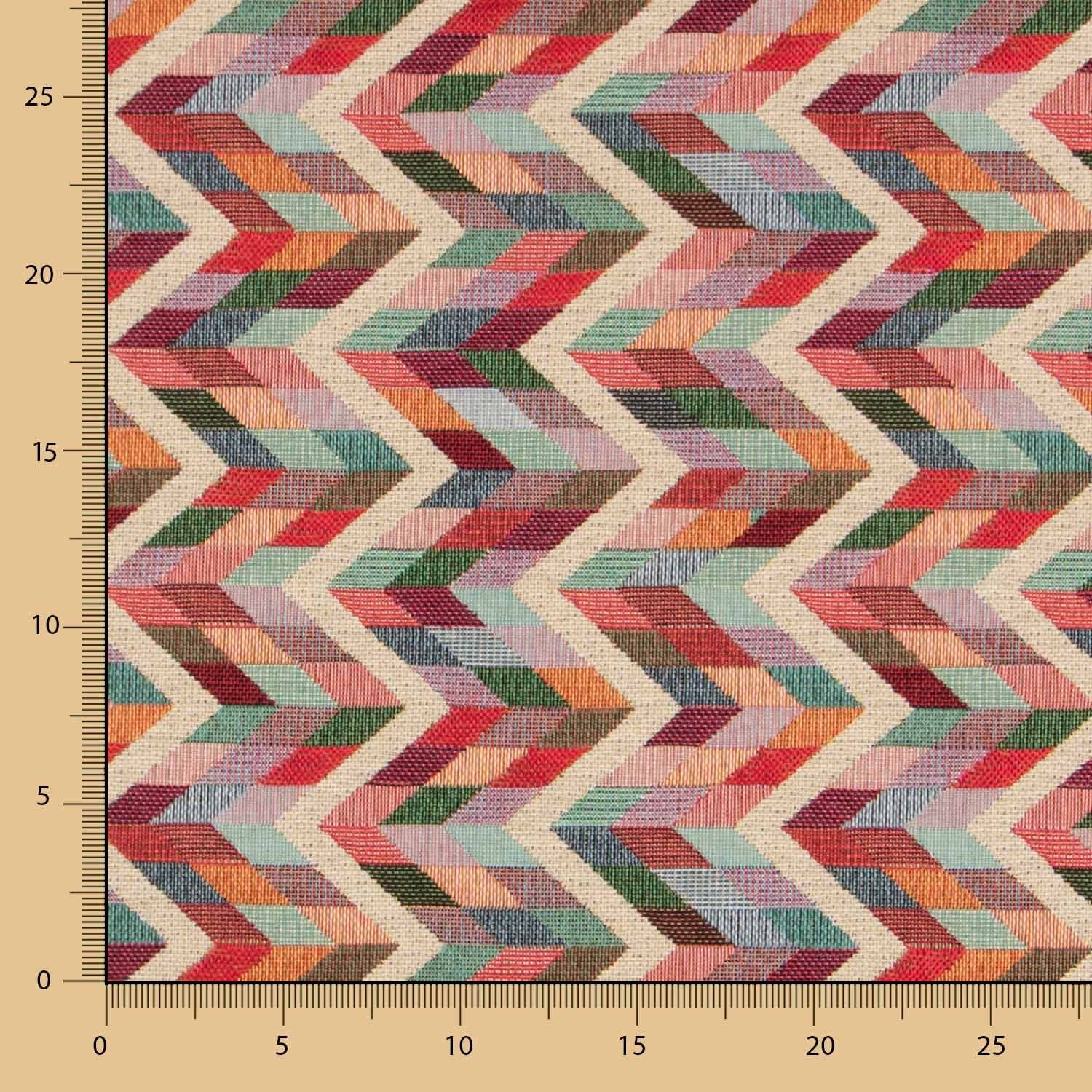Tissu Gobelin Zig Zag - Ribes y Casals