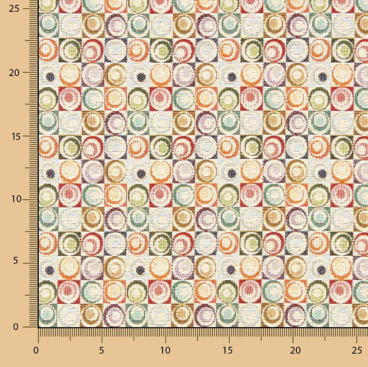 Gobelin Cercles Multicolores - Ribes y Casals
