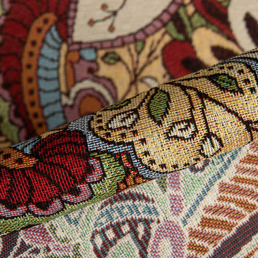 Popeline de Noël Père Noël écru - Ribes y Casals