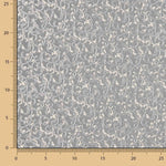 Tissu Damas Lurex Floral Gris et Argent - Ribes y Casals