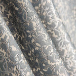 Tissu Damas Lurex Floral Gris et Argent - Ribes y Casals