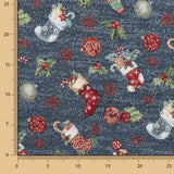 Gobelin Lurex Noël Bleu - Ribes y Casals