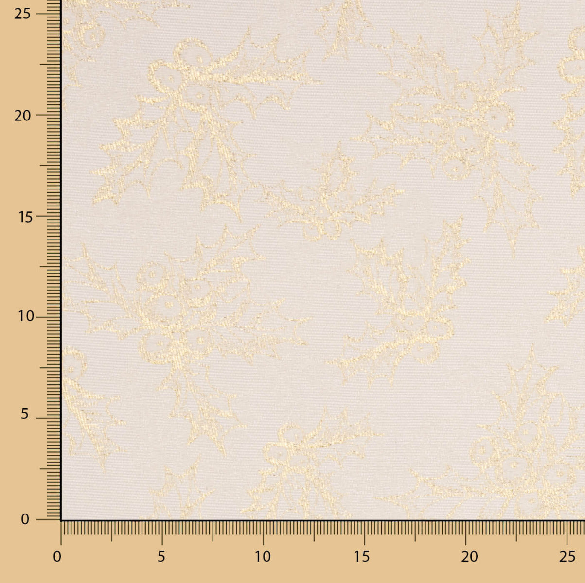 Gobelin De Noël Ecru Gui - Ribes y Casals