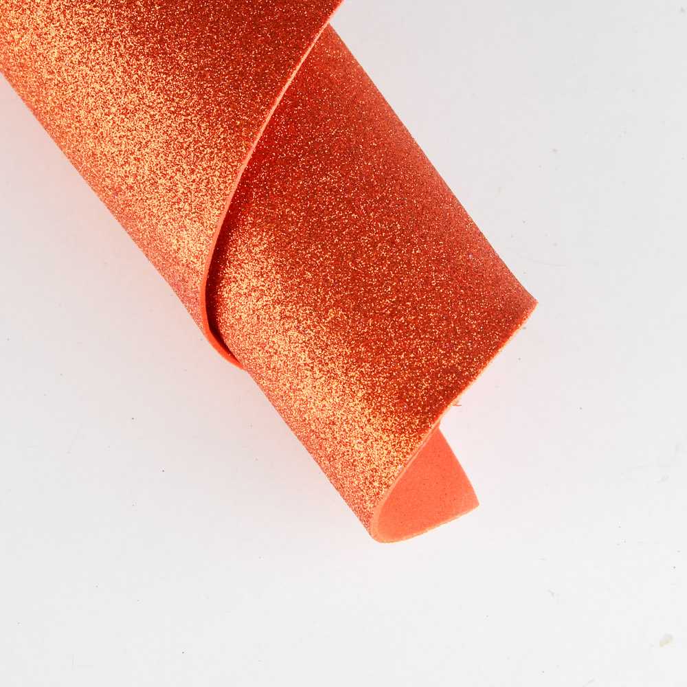 Goma Eva Glitter Orange - Ribes y Casals