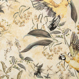 Toile de coton imprimée « Ara et orchidées » beige - Ribes y Casals