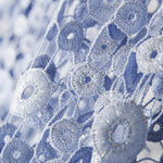 Guipure Ronds Bleu Laqué - Ribes y Casals