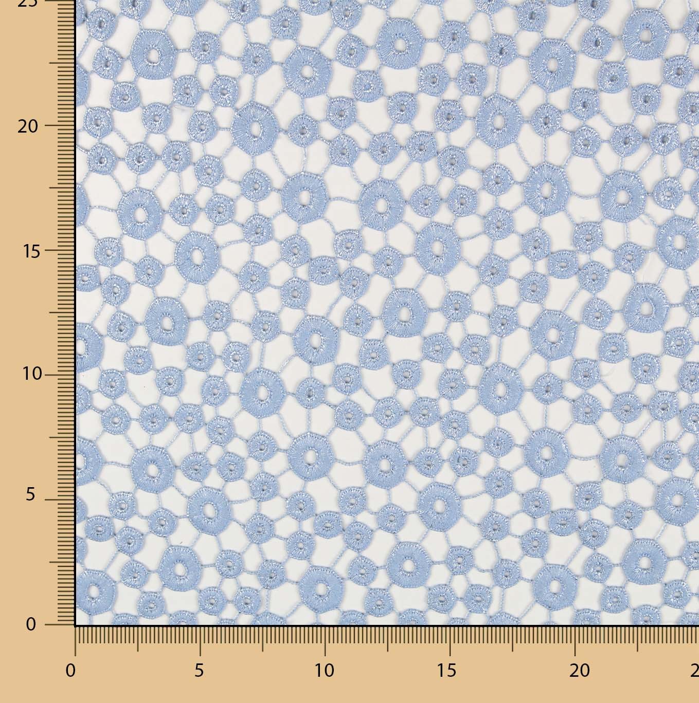 Guipure Ronds Bleu Laqué - Ribes y Casals