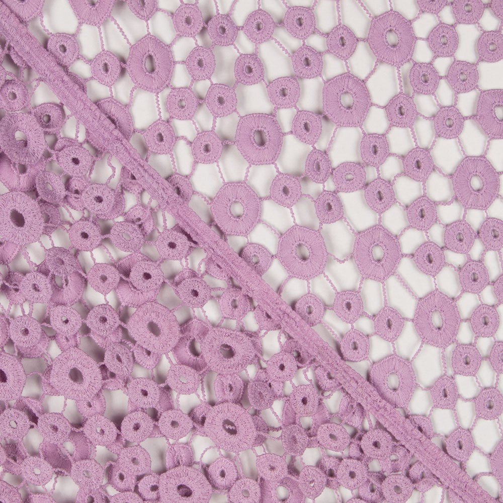 Guipure Ronds Mauve - Ribes y Casals