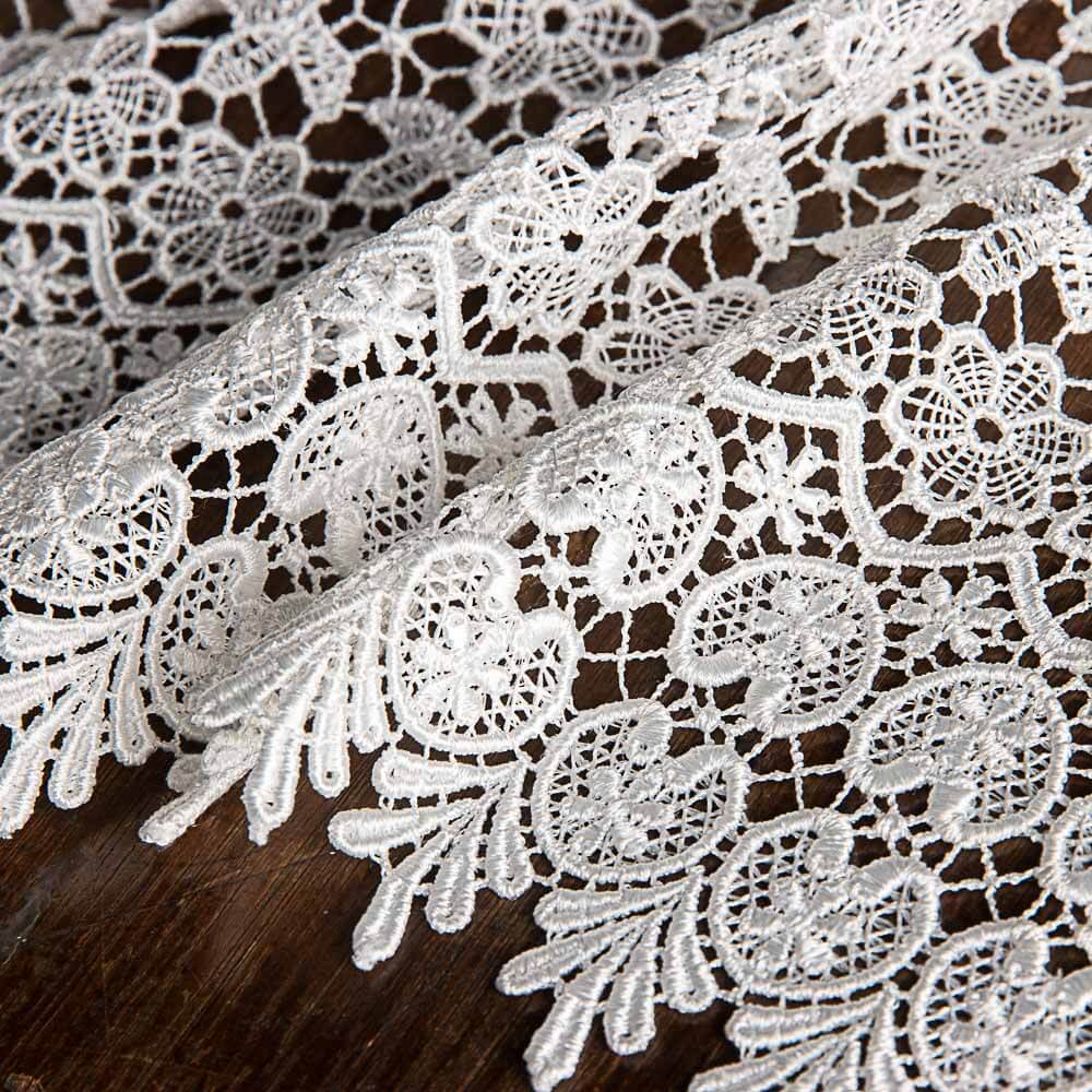 Guipur Blanco Natural Corazones - Ribes y Casals