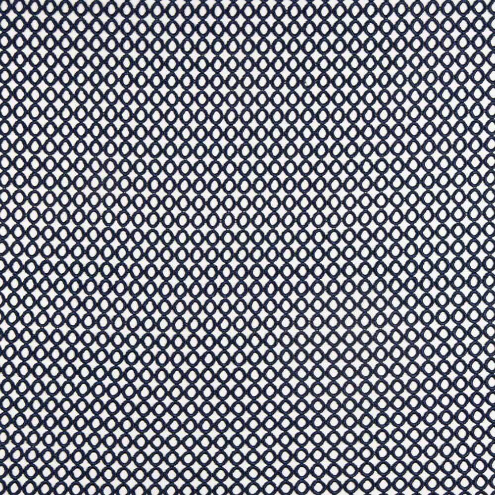 Retal Guipur Círculos Navy 150x125cm - Ribes y Casals