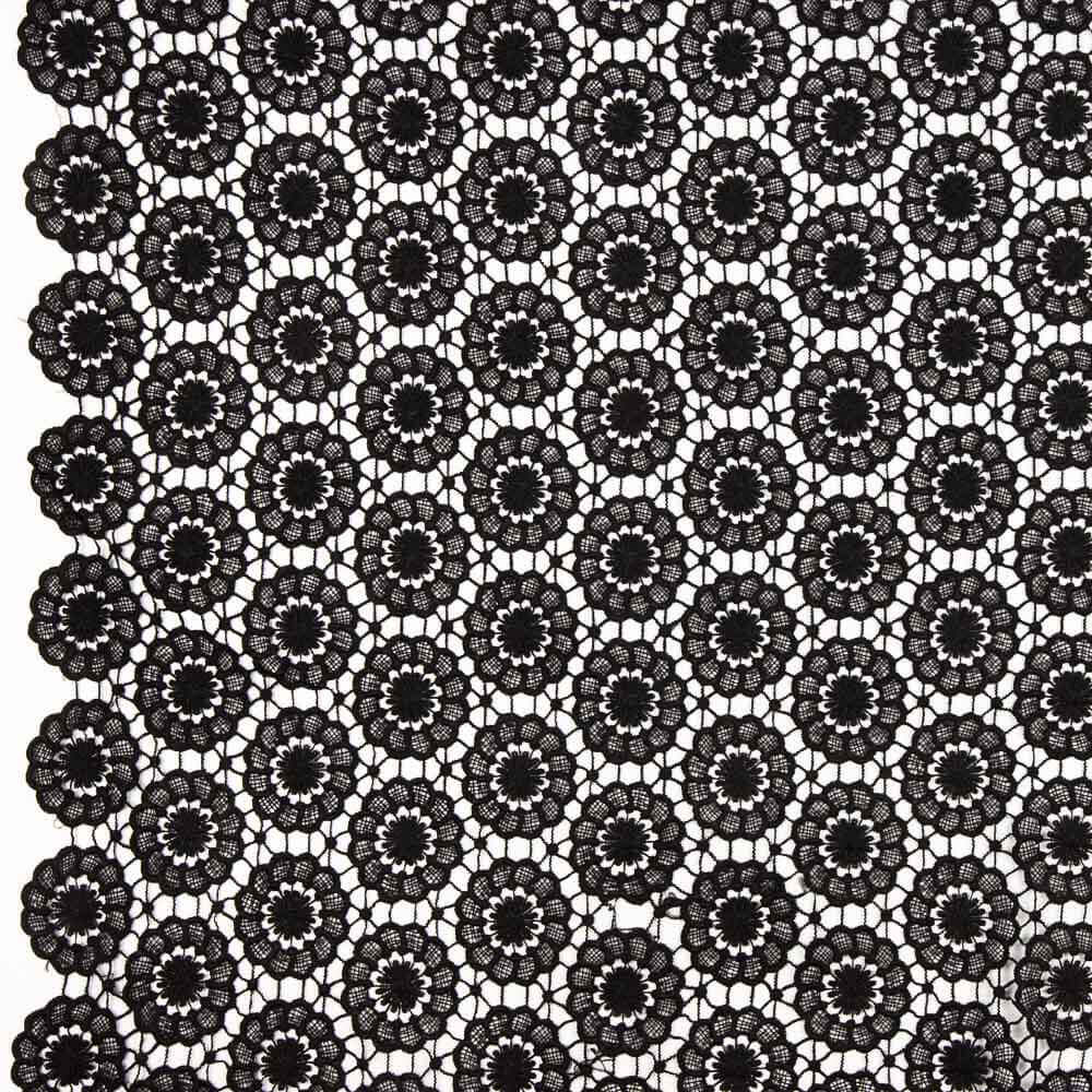 Guipur Floral Negro - Ribes y Casals