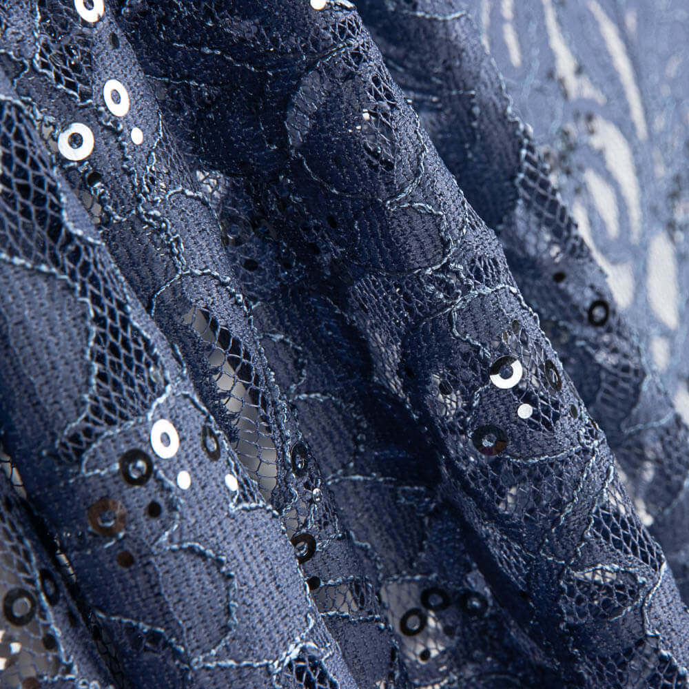 Dentelle à Paillettes Bleue Vintage - Ribes y Casals