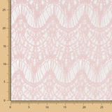 Retal Guipur Ondas Rosa Palo 150x150cm - Ribes y Casals