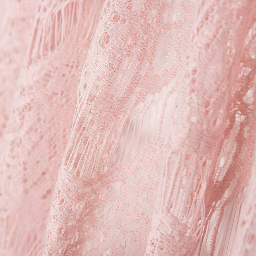 Guipure Ondes Rose Pâle - Ribes y Casals